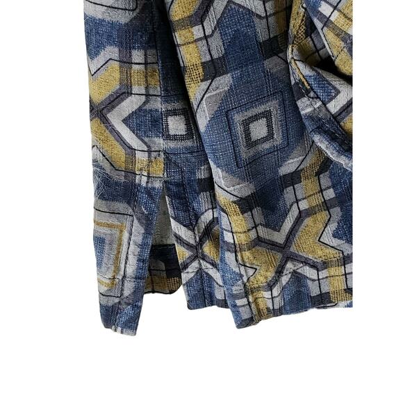 Tommy Bahama Blue Geometric Hawaiian Original Fit Silk Short Sleeve Camp Shirt L - Picture 6 of 6